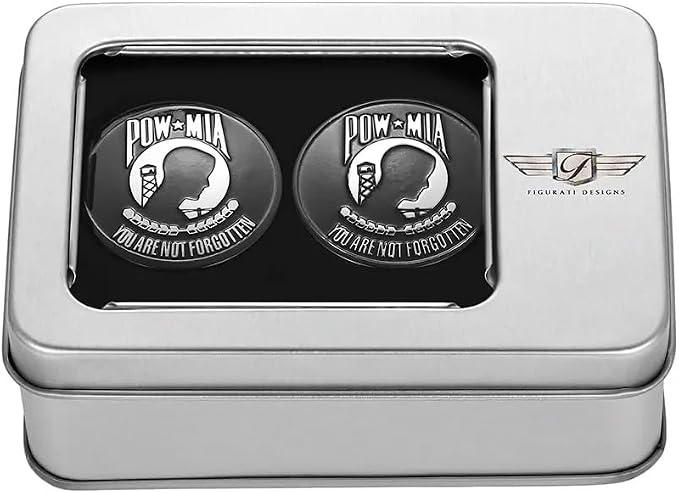 Stainless-Steel/Black Swing Arm Covers POW You are Not Forgotten for Harley-Davidson
