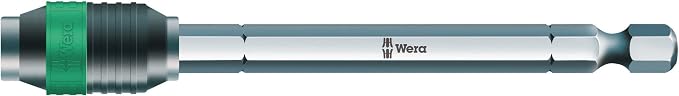 KNIPEX Pliers Wrench & Wera - WER052504 Hexagon 889/4 R Standard Rapidaptor, Universal Bit Holder 1/4"