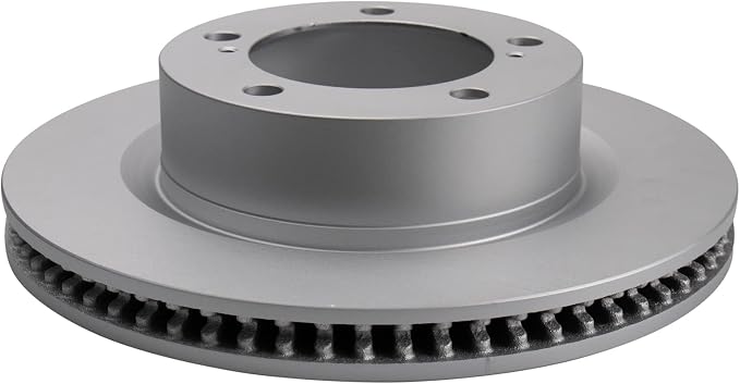 TRQ Front Brake Rotor Set G Coated Vented Compatible with 2008-2015 Lexus LX570 2008-2015 Toyota Land Cruiser
