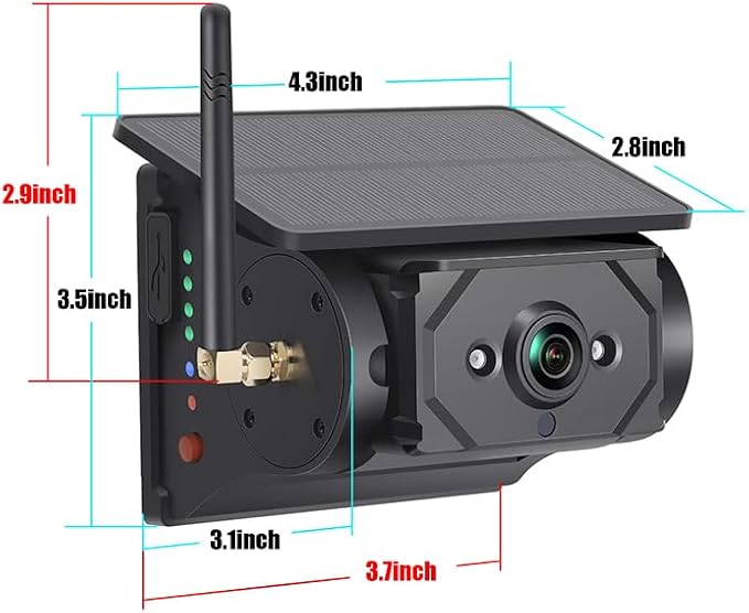 Magnetic Solar Wireless Backup Camera 7 inch Monitor DVR Looping HD 1080P 9600Amh Rechargeable Suitable for Truck Trailer Semi RV Camper Rear View Camera 1 Min Easy Install Scratch-Proof (2 Camera)