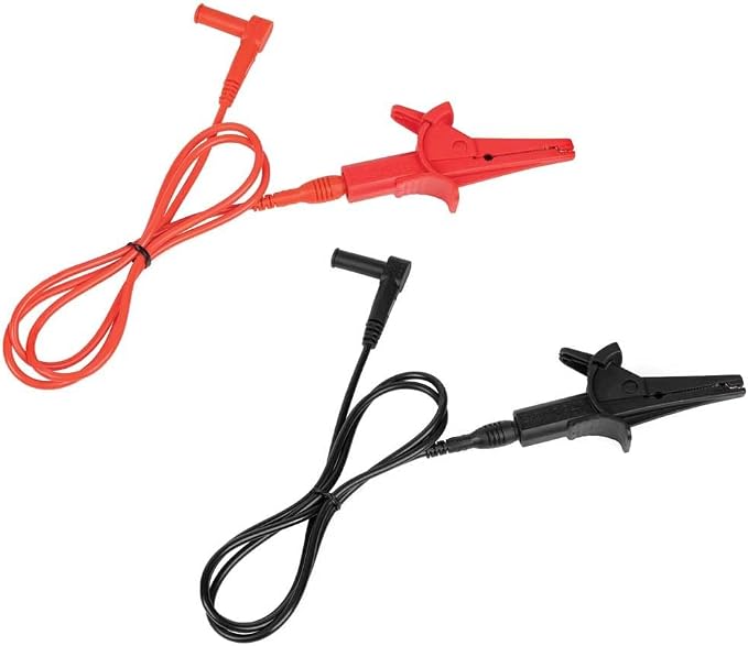 Klein Tools 69409 Line Splitter 10x and Klein Tools 69381 Alligator Clip Test Leads, Heavy-Duty Replacement 3-Foot Meter Leads