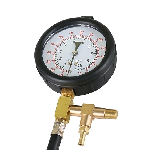 Digital Fuel Injection Pressure Tester TU-443 Multifunction Fuel System Pressure Gauge Fuel Injection Pressure Test Gauge for Petrol Engine Fuel Pressure Testers