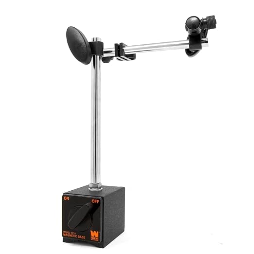WEN 10711 Industrial-Strength Adjustable Magnetic Base for Dial Indicators
