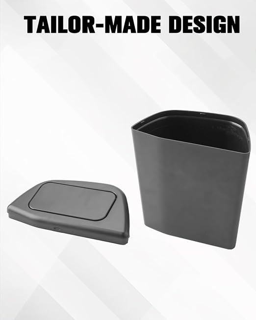 RAV 4 2025 Trash Can for Door 2025 Toyota RAV 4 Hybrid Accessories (LE/SE/XLE Premium/Woodland/XSE/Limited) Passenger Side Door | Car Door Trashcan w/Lid, ABS Plastic, Lightweight & Leak Proof | Black
