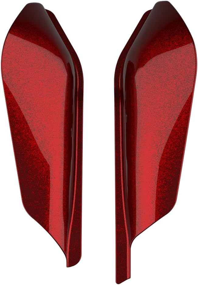 Advanblack 2024 RG Mid Frame Air Deflectors Compatible for Harley Touring Street Glide, Road King, Electra Glide, 2009-2025(Heirloom Red Fade)