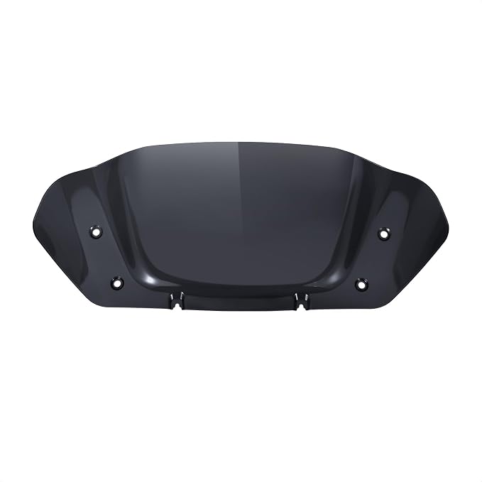 10" Wave Windshield Windscreen Wind Splitter Compatible for Harley Street Glide FLHX 2024-2025, CVO Street Glide FLHXSE 2023-2025, FLHXU 2025 (Black)