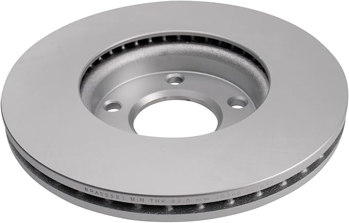 TRQ Front Brake Rotor Set G Coated Vented Compatible with 2004-2013 Mazda 3
