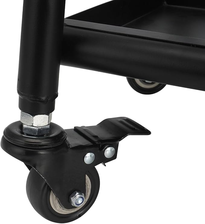 JFG RACING Dirt Bike Stand Detachable Dirt Bike Maintenance Stand Movable Pit Bike Stand with Wheels and Tool Tray