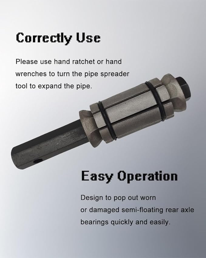 1/18'' to 3-1/2'' Exhaust Pipe Expander Tool, Tail Pipe Spreader Kit Compatible with Most Vehicles and Trucks