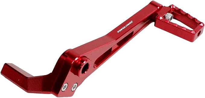 POWER JAMES Red Foot Brake Lever & Footpeg for Harley 2018-2023 Street Bob, Breakout, FXDR114, Fat Bob, Low Rider, Low Rider S, Low Rider ST, Softail Standard FXBBS FXST FXRST (Red)