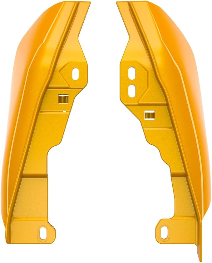 Advanblack 2024 RG Mid Frame Air Deflectors Compatible for Harley Touring Street Glide, Road King, Electra Glide, 2009-2025(Hightail Yellow Pearl)