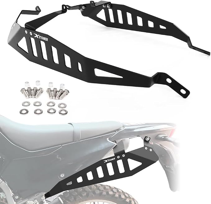 Xitomer Pannier Racks Compatible with 2025 2024 KLX230 Saddlebag Support Racks Fti for KLX230 2019-2025 Luggage Rack Side Carrier
