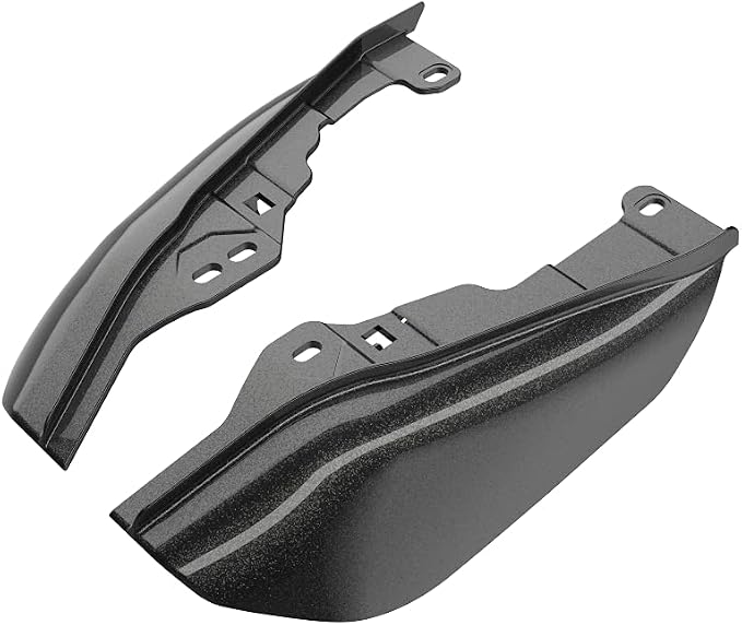 Advanblack 2024 RG Mid Frame Air Deflectors Compatible for Harley Touring Street Glide, Road King, Electra Glide, 2009-2025(Black Pearl)