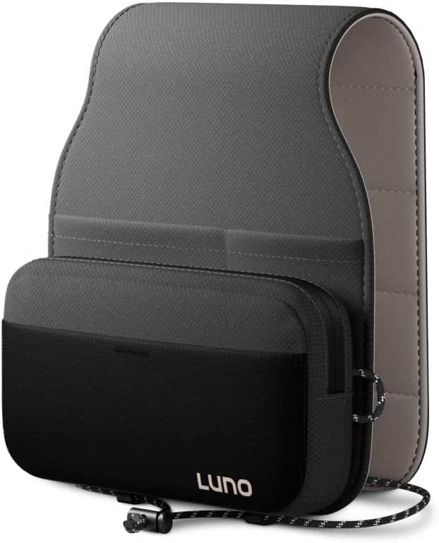 Luno Universal Headrest Organizer โ Car Headrest Storage for Car with 5 Pockets, Removable MOLLE Pouch & Customizable Storage | Fits All Vehicles for Camping, Overlanding & Everyday Gear Access