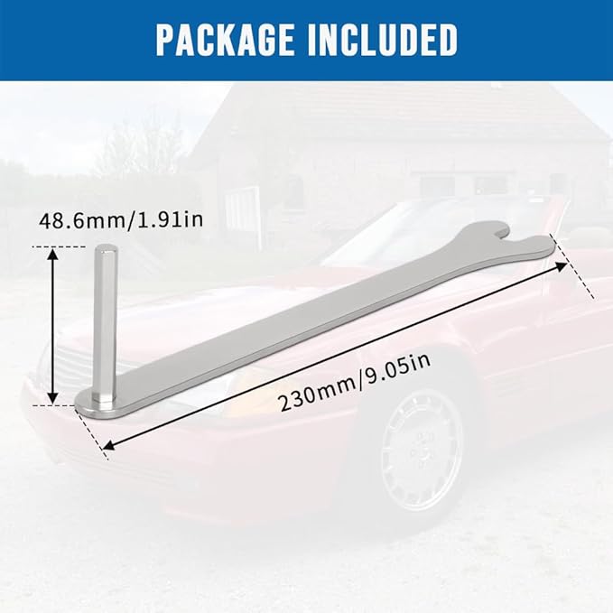 motoparty Soft Top Hand Operated Manual Override Tool for Mercedes W129 R129 Replace for OEM Number A1295810066 Made of Stainless Steel