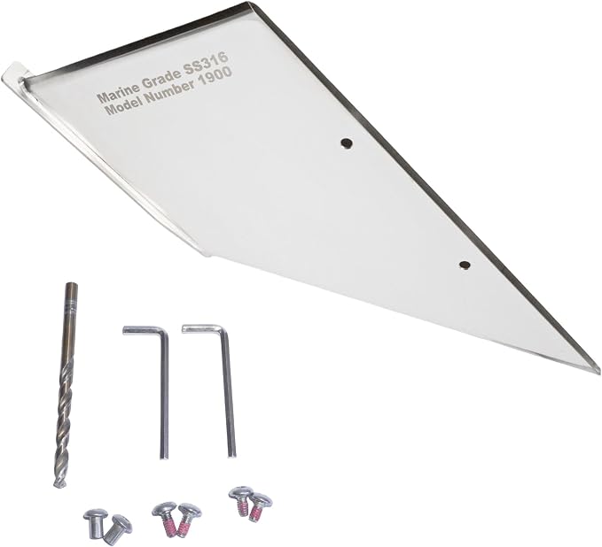 27051 Stern Drive Skeg Protector Guard for Mercruiser Bravo 1 and 3 Motor | SeaSierra-5000 Lower Unit Skeg Cover, Damage Repair, Replace 35-SS615, Marine Grade 316 Stainless Steel