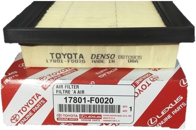 Toyota Genuine OEM Engine Air Filter 17801-F0020, Denso Made in USA
