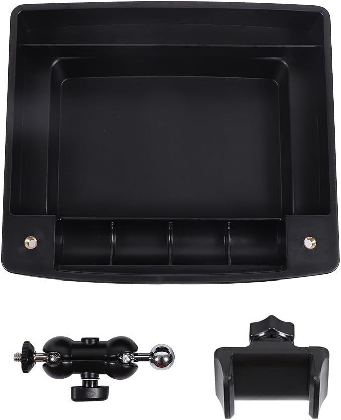 Aunginsy Center Console Dash Storage Tray Compatible with Nissan Frontier 2009-2017, Dashboard Multi-Functional Phone Holder Storage Box, Dash Organizer Tray Insert With Mobile Phone Mount Accessories