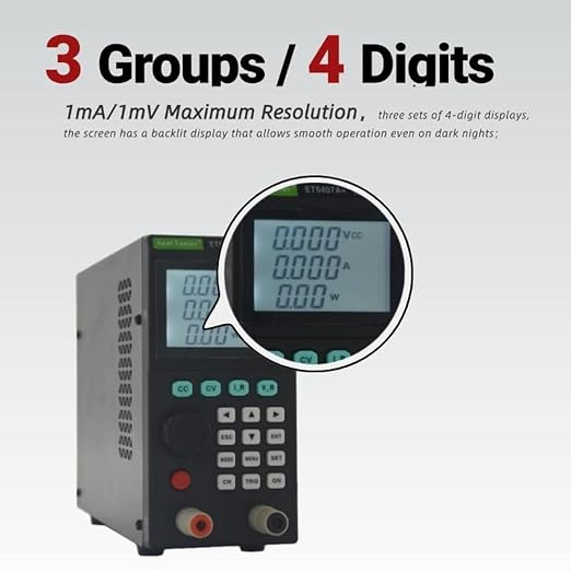 East Tester ET5406A+ DC Electronic Load 200W 120V 20A CC/CV/CR/CP USB | High-precision load testing for batteries & power supplies; R&D and production QC; USB PC control; stable performance