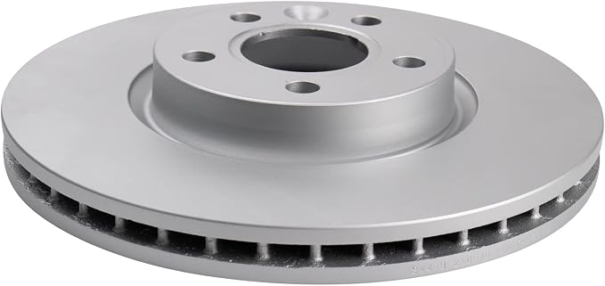 TRQ Front Brake Rotor Set G Coated Vented Compatible with 2012-2015 Land Rover Range Rover Evoque 2011-2018 Volvo S60 2007-2016 S80 2015-2018 V60 2008-2010 V70 2008-2016 XC70