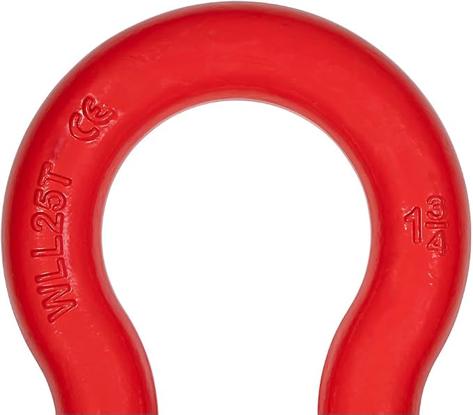 Mytee Products 1-3/4" Anchor Shackle Forged Carbon Steel w/Alloy Screw Pin Load Limit # 25 Tons (3,00,000 lbs)|Double Rust Protection Heavy Duty D Ring Shackle for Towing, Rigging & Vehicle Recovery