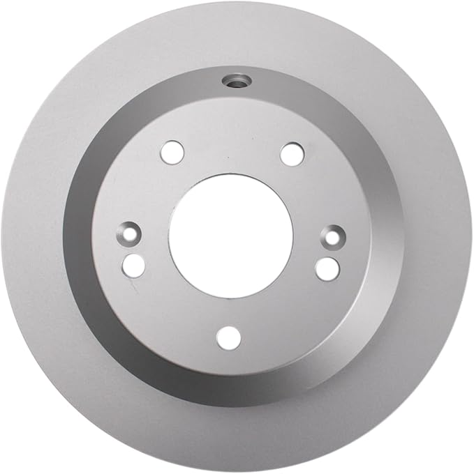 TRQ Rear Brake Rotor Set G Coated Solid Compatible with 2010-2018 Hyundai Santa Fe 2013-2018 Santa Fe Sport 2019 XL 2015-2021 Kia Sedona 2011-2015 Sorento