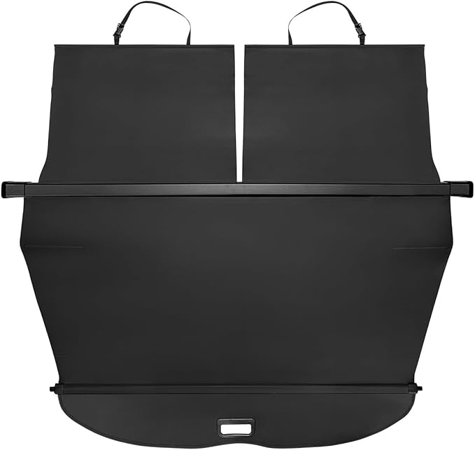 Powerty Retractable Cargo Cover for 2023-2025 Honda Pilot-Canvas Texture Trunk Cover Privacy Screen Rear Security Shade for Pilot Accessories