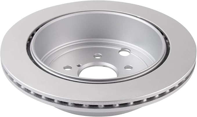 TRQ Rear Brake Rotor Set Coated Compatible with 10-14 Subaru Legacy 3.6R 2.5GT 10-14 Subaru Outback 3.6R 17-20 BRZ with 290 mm Diameter Rear Rotors