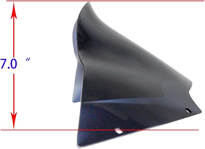 POWERJAMES 7.0" Dark Ink Blue Blue PMMA Windshield Windcreen for Harley 2015-Later FLTRK Road Glide Ultra ST (PMMA Blue)