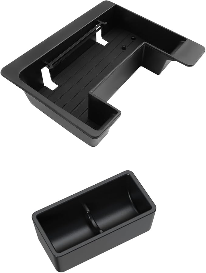 CDEFG for 2025 2026 Volkswagen Tiguan Center Console Organizer, for 2025 2026 VW Tiguan Accessories Middle Console Organizer Tray with Coin Holder Armrest Storage Box