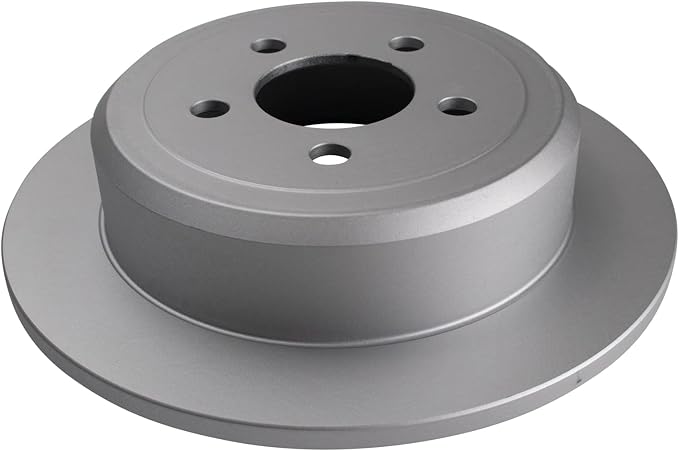 TRQ Rear Brake Rotor Set G Coated Solid Compatible with 2007-2011 Dodge Nitro 2008-2012 Jeep Liberty