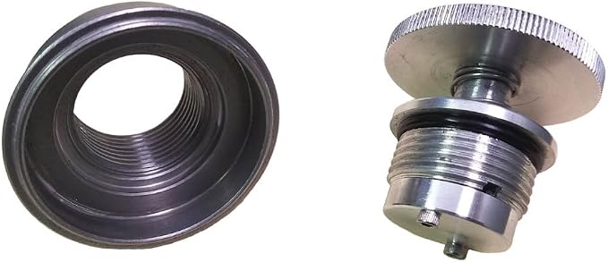 Rullo Stealth Paintable Raw Aluminum Pop Up Gas Cap w/Steel Weld in Bung