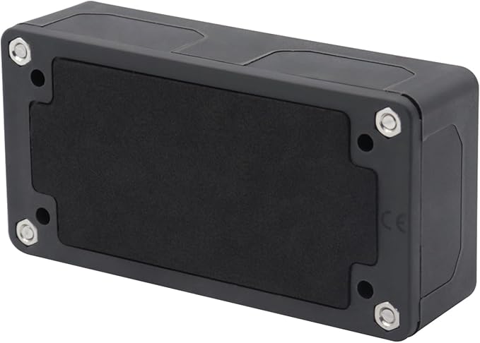 Busbar 12V 300A Heavy Duty Module 4 x 5/16" (M8) Posts Terminals Power Distribution Block, DC Battery Bus Bar 12 Volt-48V 300 Amp for Car Marine RV Solar Boat Truck Automotive, Black