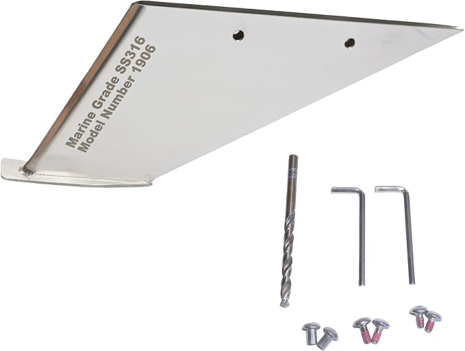 27071 Outboard Skeg Protector Guard for Mercury 40-125 HP Motor | SeaSierra-5006 Lower Unit Skeg Cover, Damage Repair, Replace 35-SS625, 40 50 60 75 90 115 125 HP, Marine Grade 316 Stainless