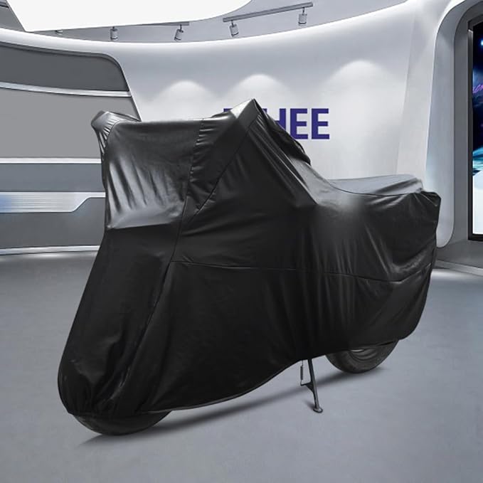 Motorcycle Cover Soft Stretch Waterproof Motor Cover Dustproof Durable Motorbike Cover for Indoor and Outdoor, 96 inches