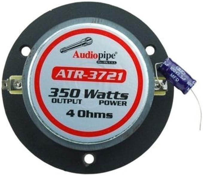 Audiopipe 2 Pair 3-3/4” Aluminum Bullet Titanium Horn Tweeters ATR-3721 350 Watts Max 4 Ohm