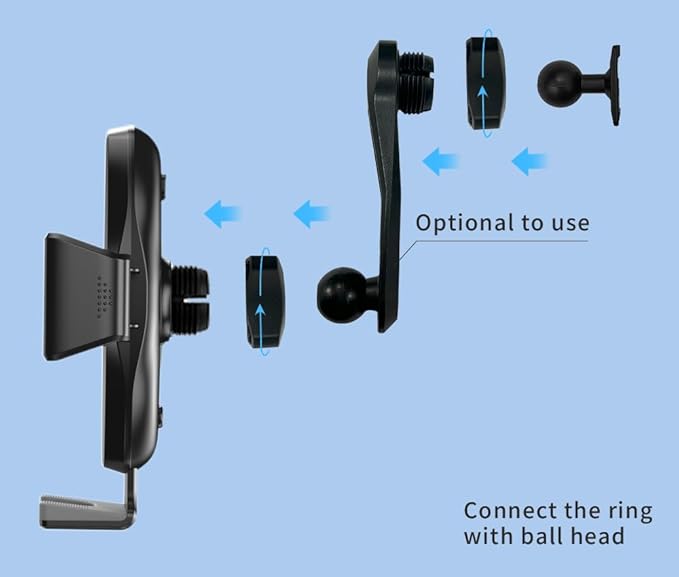 Car Phone Mount for Toyota RAV4 2026 with 12.9-Inch Screen,Vehicle-Specific Dashboard Phone Holder,Hands-Free 360° Rotation,Stable Phone Mount,Does Not Block Air Vent,RAV4 Interior Accessories