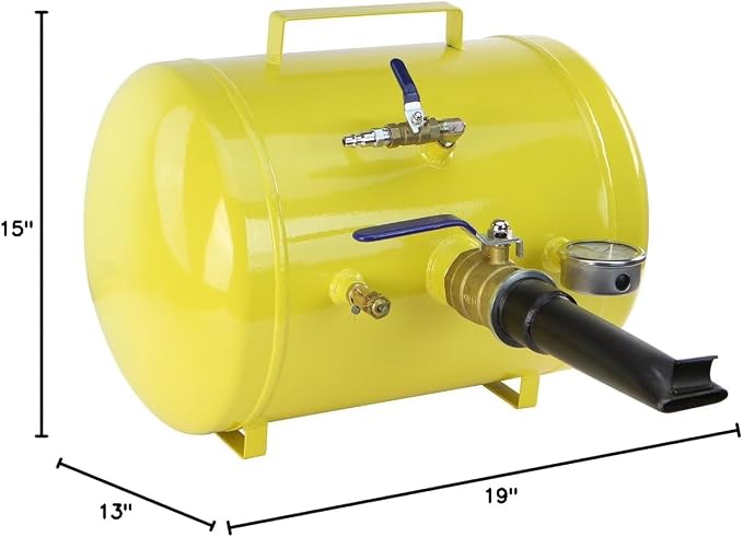 XtremepowerUS 5 Gallon Bead Seater Air Tire Seating Blaster Inflator ATV, RV, Tractor, Vehicles, Jeep, Pickup, Car, Van, Truck 145PSI 5-Gallons Capacity Heavy Duty Pressure Air Cannon