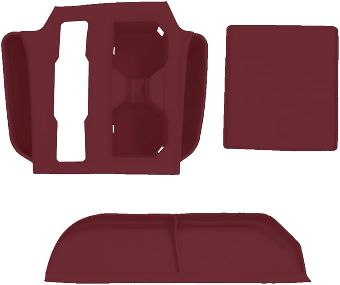 Suitable for 2026 Toyota RAV4 Central Control Protective Pad,Passenger Storage Organizer Mat,Interior Accessories Center Console Glove Box Organizer Tray (Red)
