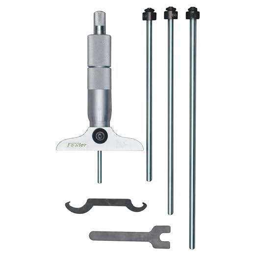 Fowler 52-225-110-0, Vernier Depth Micrometer With 0-4" Measuring Range