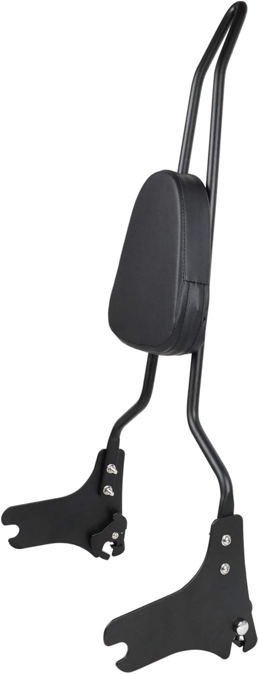 AUFER Detachable Rear Passenger Backrest Sissy Bar With Back Rest Cushion Pad Compatible With For 1997-2008 Harley Touring Road King Street Glide Electra Glide Road Glide FLHR FLHX FLHT FLTR
