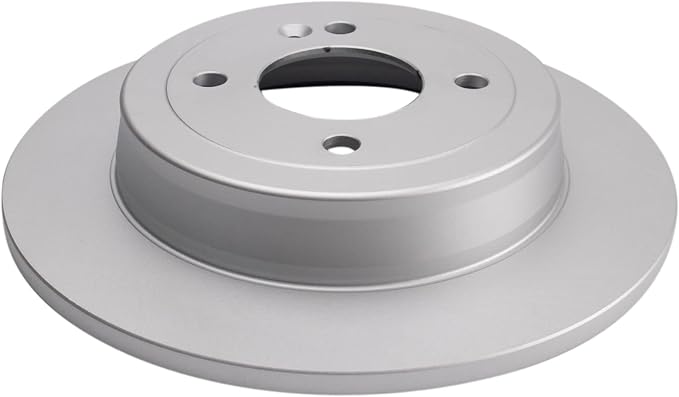 TRQ Rear Brake Rotor Set Solid G-Coated Compatible with 2012-2022 Hyundai Accent 2012-2018 Kia Rio 2022-2023 Rio