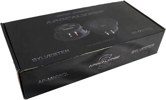 Deaf Bonce 6.5" 600W 4 Ohm Midrange Speakers Pair of Apocalypse Black AP-M60SQL