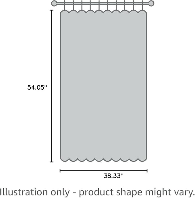DriftAway Chris Double Layer Blackout Tie Up Curtains Thermal Insulated Fully Lined Vertical Striped Balloon Roman Shade Bathroom Window Adjustable Rod Pocket 39 Inch by 55 Inch Jean Navy