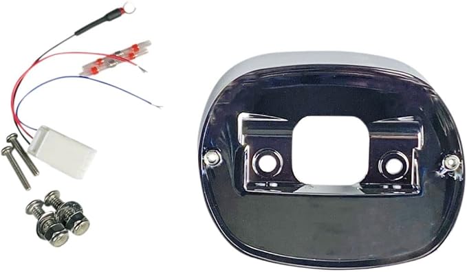 Custom Dynamics Pre-1999 Taillight Baseplate for Harley-Davidson - Chrome