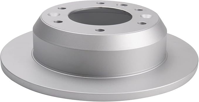 TRQ Rear Brake Rotor Set G Coated Solid Compatible with 2007-2008 Hyundai Entourage 2006-2012 2014 Kia Sedona