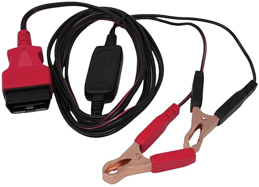 Autel MaxiBAS BTMS OBDII Memory Saver, Battery Tester, Polarity-Protected, Attaches to 12 Volt Backup Battery, Provides Power to Vehicle's Computer, Maintains Data