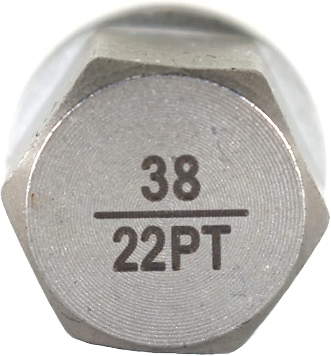 TMAX 38/22Pt Wheel Lock Nut Screw Removal Key Anti-Theft Lugnut Socket S3054 for BMW Vehicles