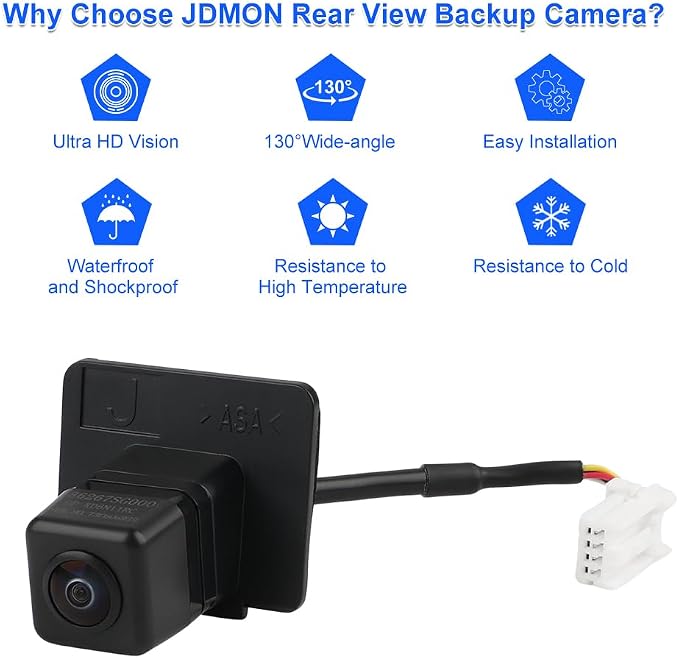 JDMON Backup Reverse Rear Park Assist Camera Replacement for Subaru Forester 2014 2015 2016 Replacement for 86267SG000 86267-SG000 V63-74-0005 590-925 SU1960102 PAC428