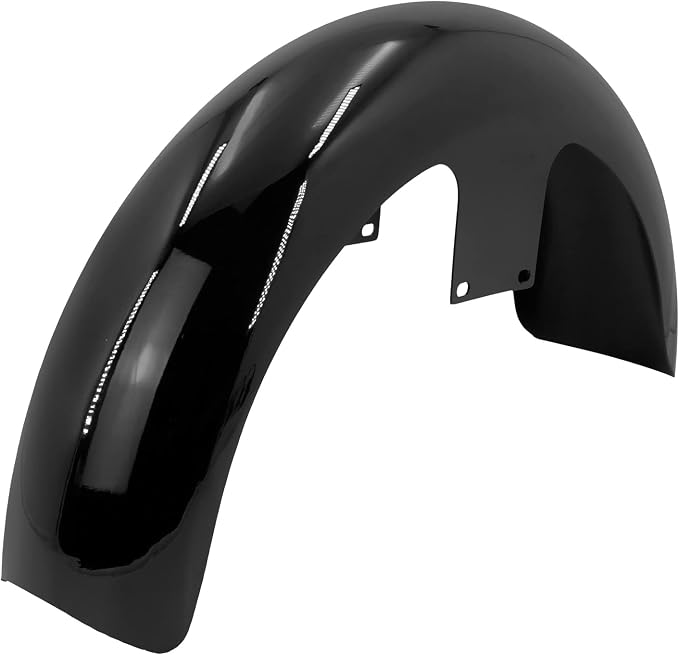 Front Fender 19'' 21'' 23'' Wheel Wrap Fit For Harley Touring Street Glide Road King Electra Glide Baggers (120/R19 Gloss Black)